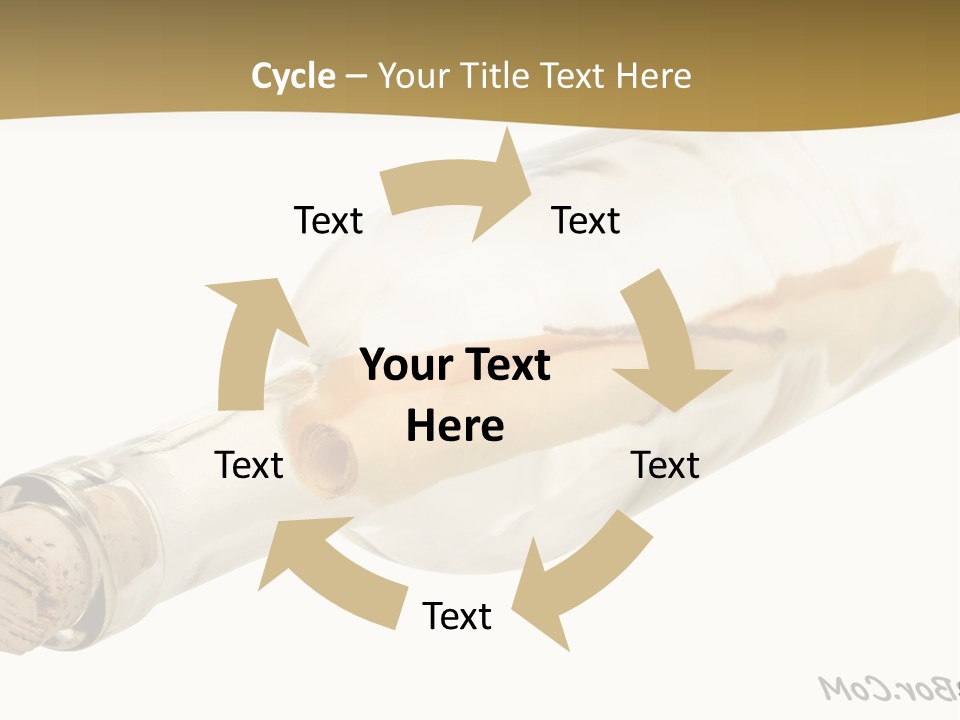 A Message In A Bottle With A Cork In It PowerPoint Template
