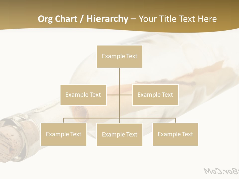 A Message In A Bottle With A Cork In It PowerPoint Template