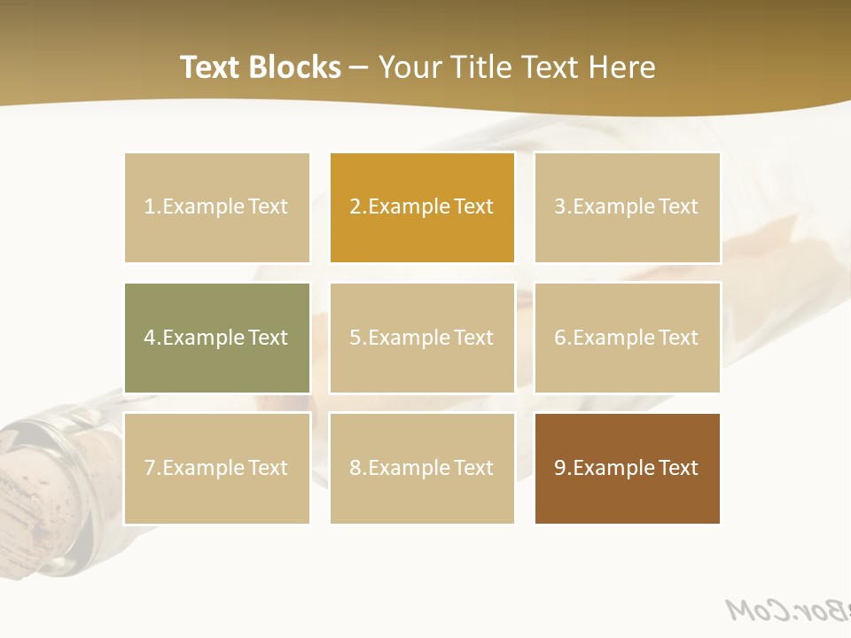 A Message In A Bottle With A Cork In It PowerPoint Template