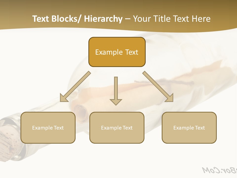 A Message In A Bottle With A Cork In It PowerPoint Template