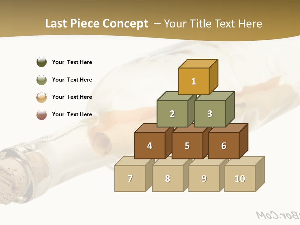 A Message In A Bottle With A Cork In It PowerPoint Template