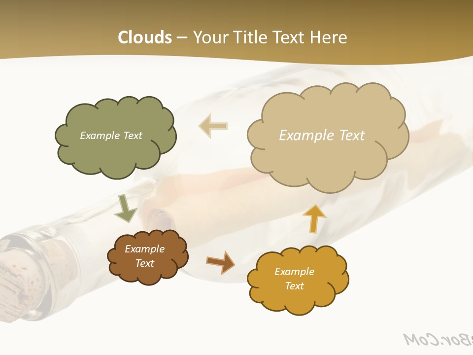A Message In A Bottle With A Cork In It PowerPoint Template