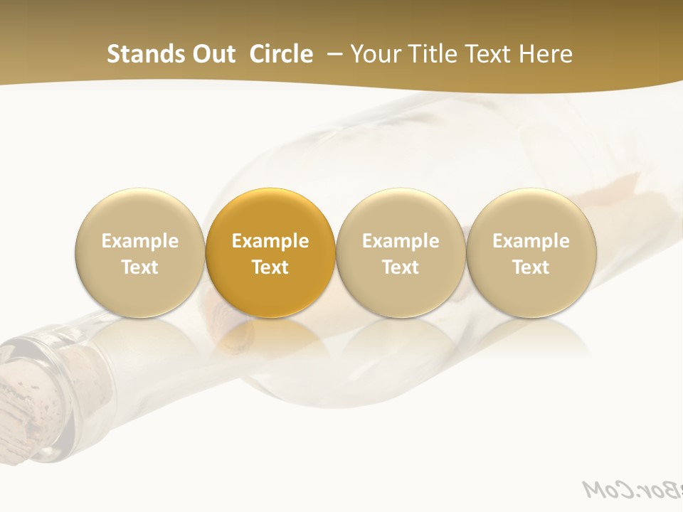 A Message In A Bottle With A Cork In It PowerPoint Template