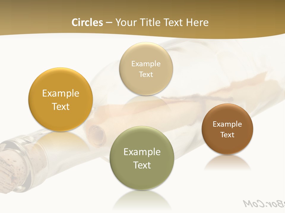 A Message In A Bottle With A Cork In It PowerPoint Template