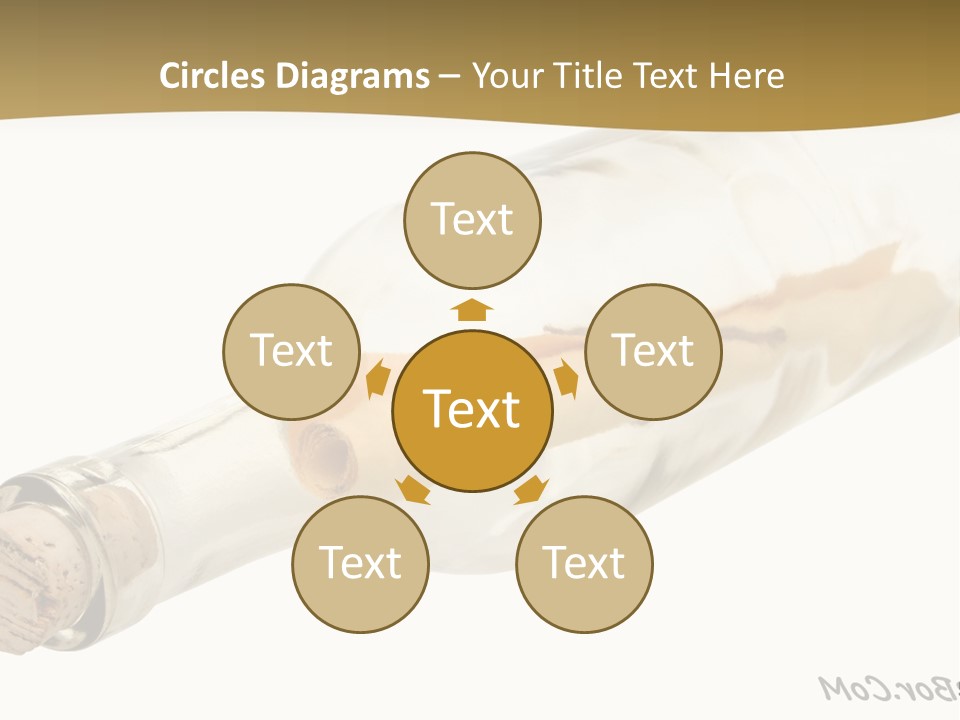 A Message In A Bottle With A Cork In It PowerPoint Template