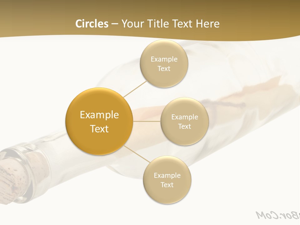 A Message In A Bottle With A Cork In It PowerPoint Template