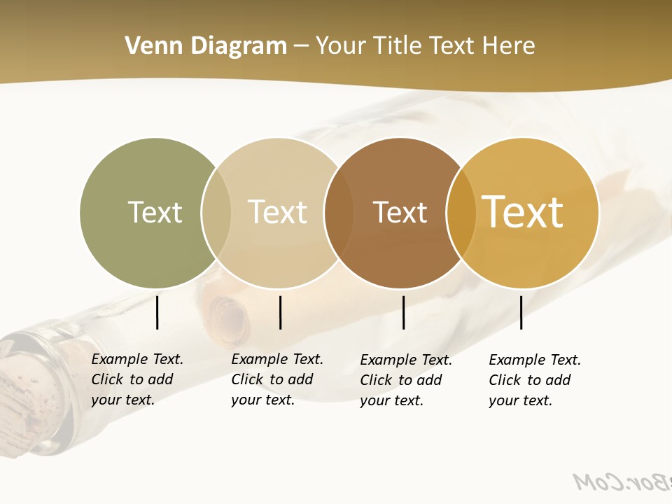 A Message In A Bottle With A Cork In It PowerPoint Template