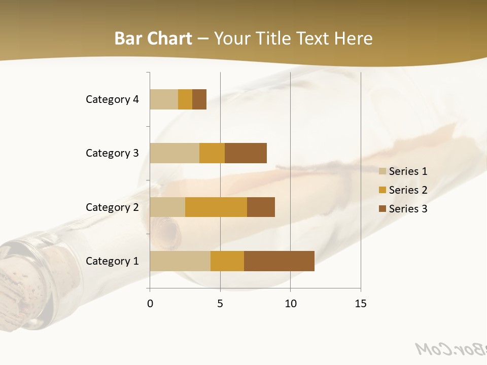 A Message In A Bottle With A Cork In It PowerPoint Template