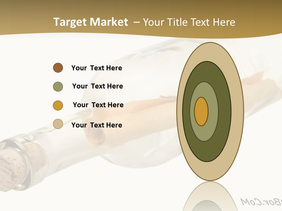 A Message In A Bottle With A Cork In It PowerPoint Template