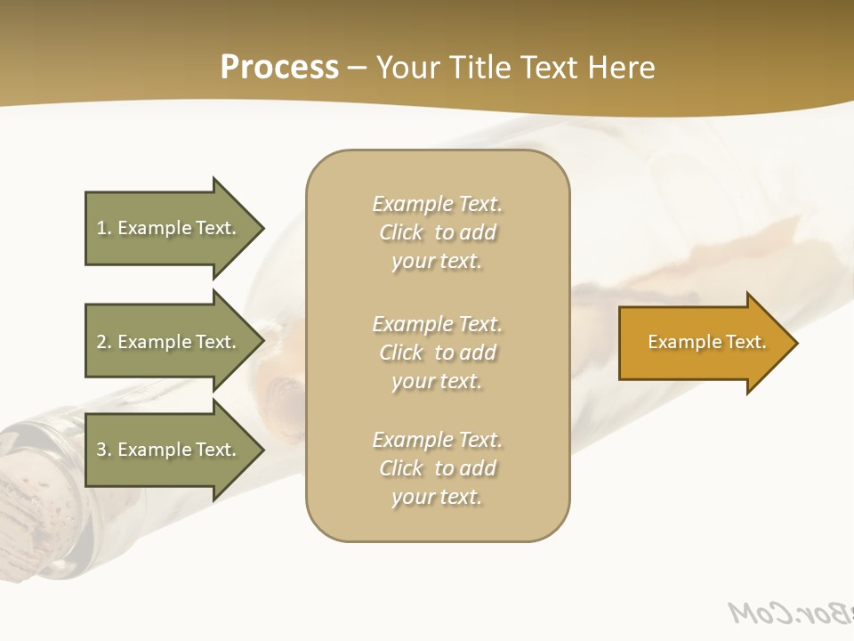 A Message In A Bottle With A Cork In It PowerPoint Template