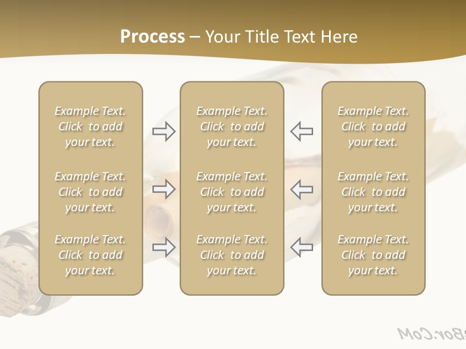 A Message In A Bottle With A Cork In It PowerPoint Template