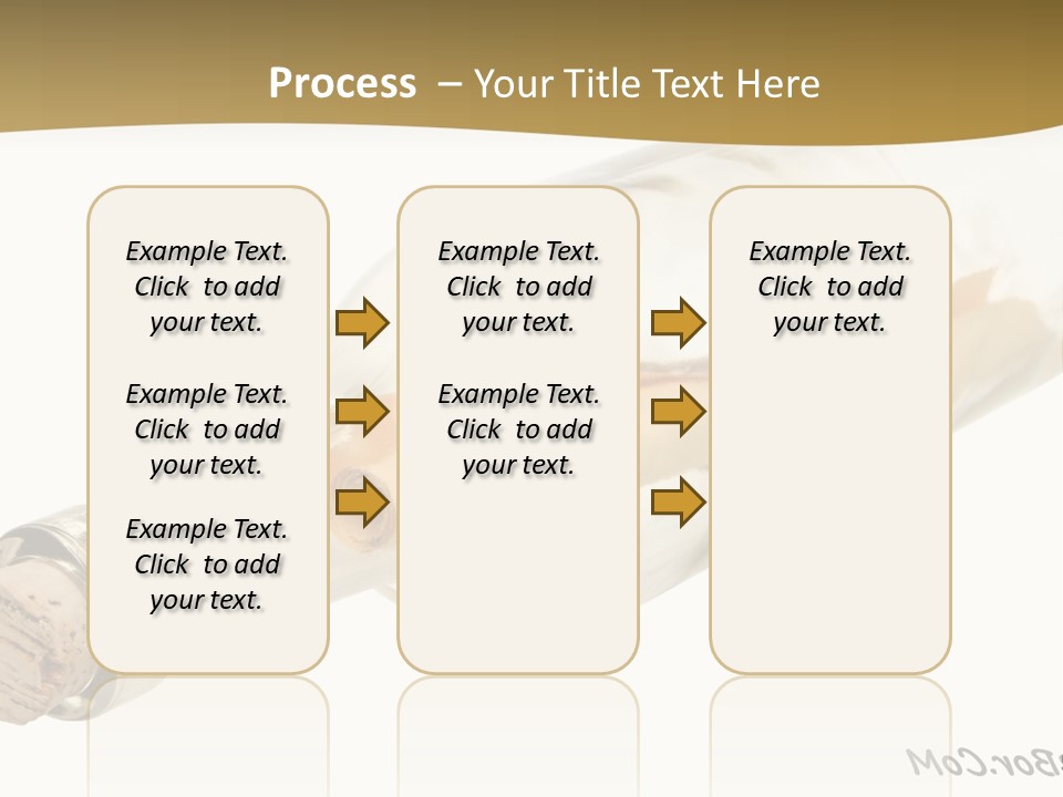 A Message In A Bottle With A Cork In It PowerPoint Template