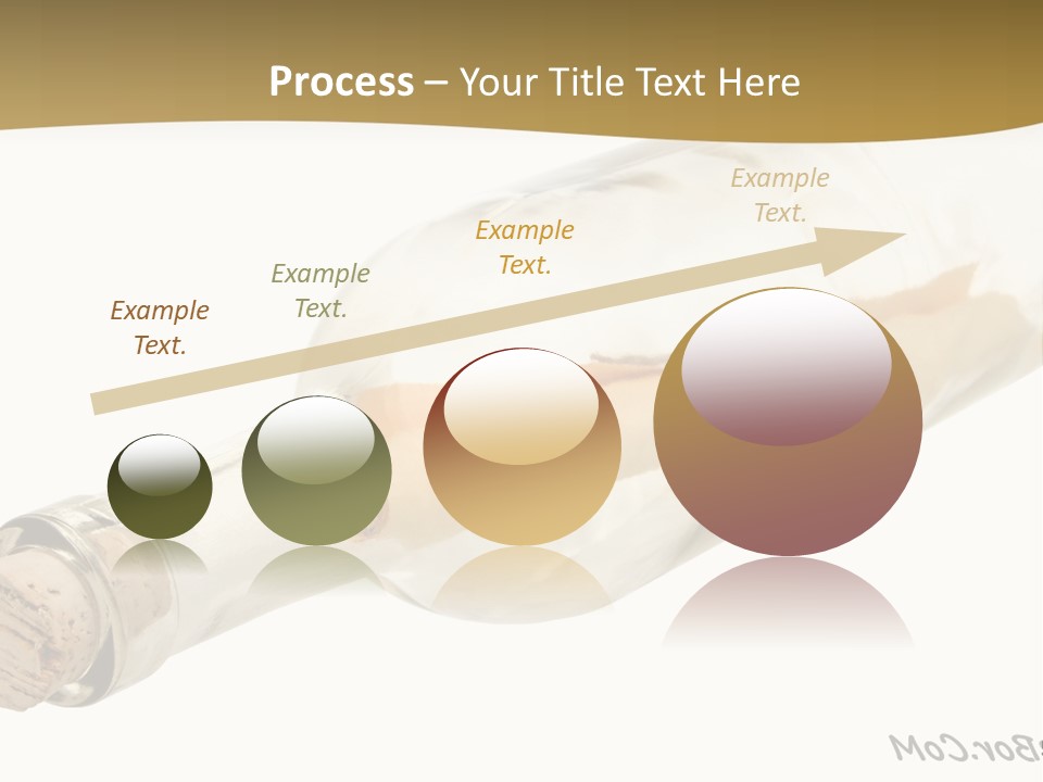 A Message In A Bottle With A Cork In It PowerPoint Template