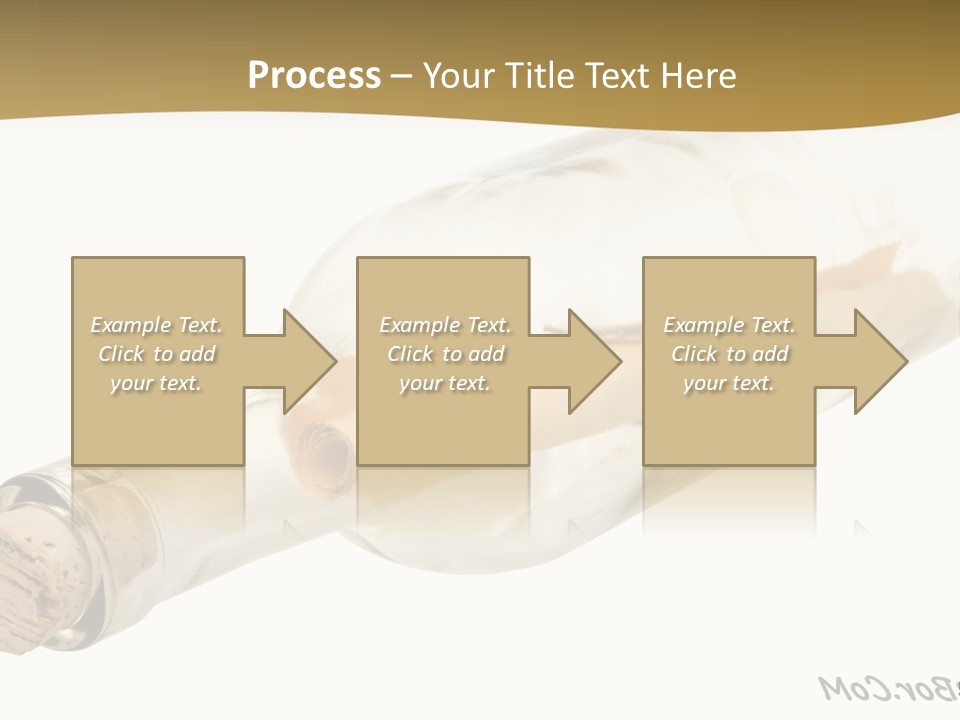 A Message In A Bottle With A Cork In It PowerPoint Template