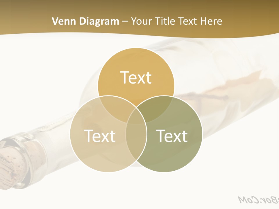 A Message In A Bottle With A Cork In It PowerPoint Template
