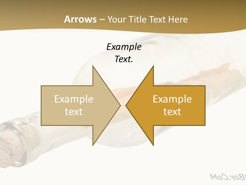 A Message In A Bottle With A Cork In It PowerPoint Template
