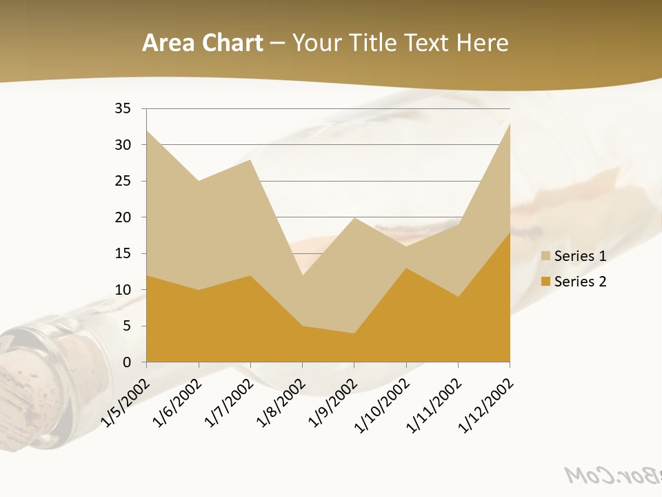 A Message In A Bottle With A Cork In It PowerPoint Template