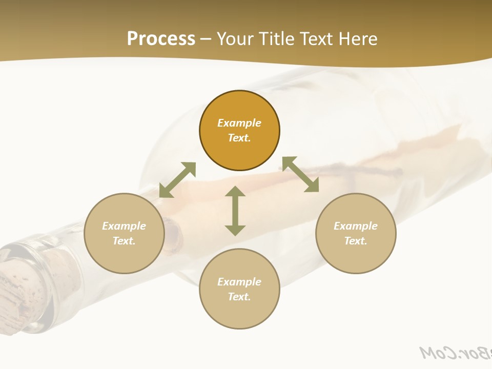 A Message In A Bottle With A Cork In It PowerPoint Template