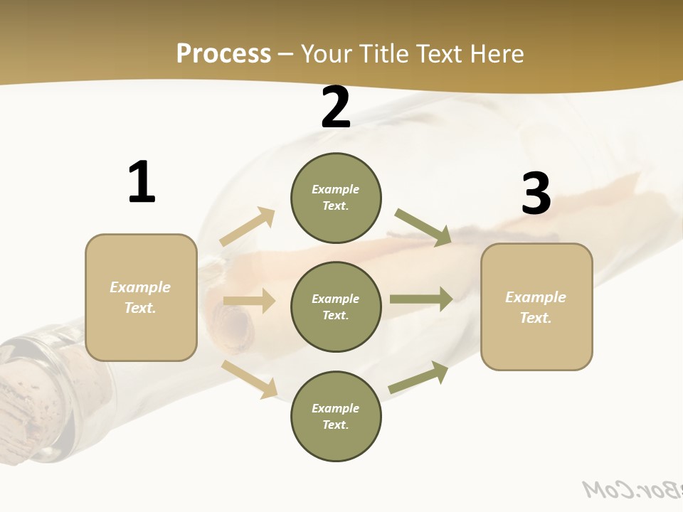 A Message In A Bottle With A Cork In It PowerPoint Template