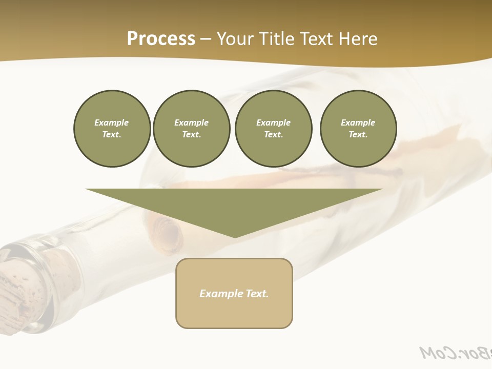 A Message In A Bottle With A Cork In It PowerPoint Template