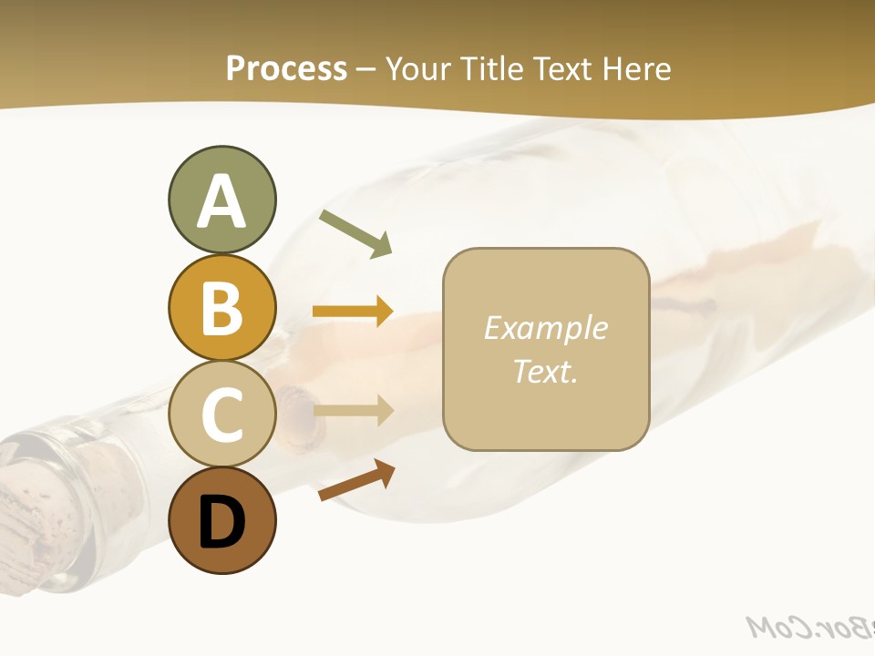 A Message In A Bottle With A Cork In It PowerPoint Template