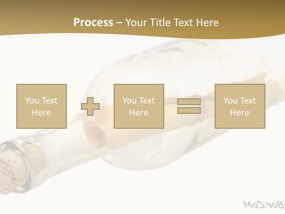 A Message In A Bottle With A Cork In It PowerPoint Template