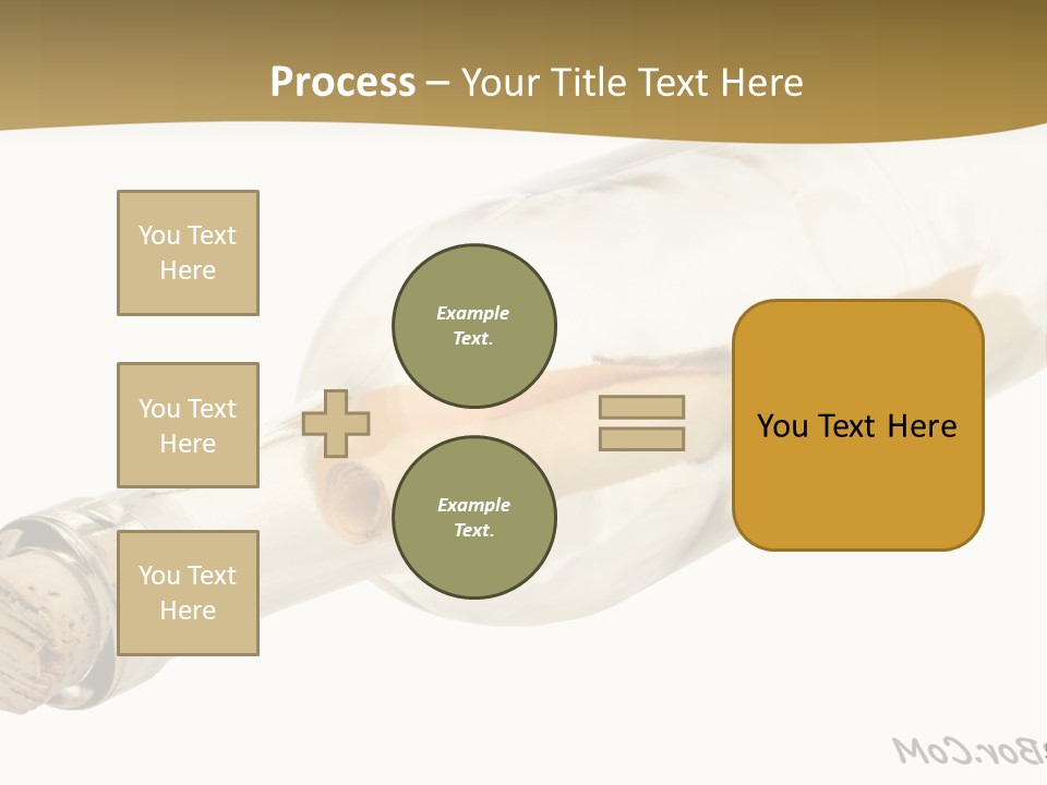 A Message In A Bottle With A Cork In It PowerPoint Template