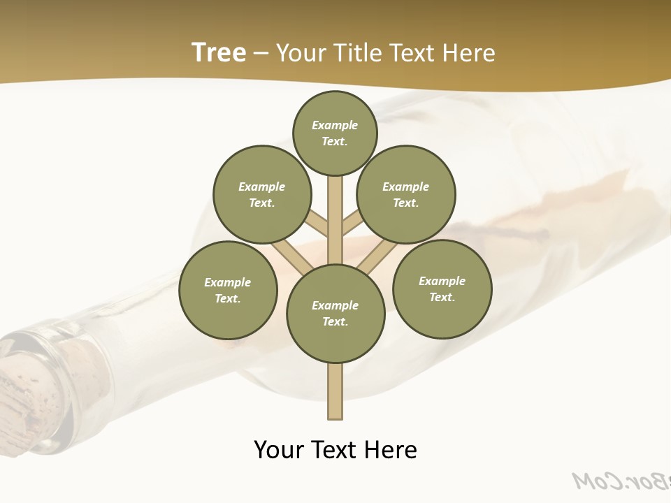 A Message In A Bottle With A Cork In It PowerPoint Template