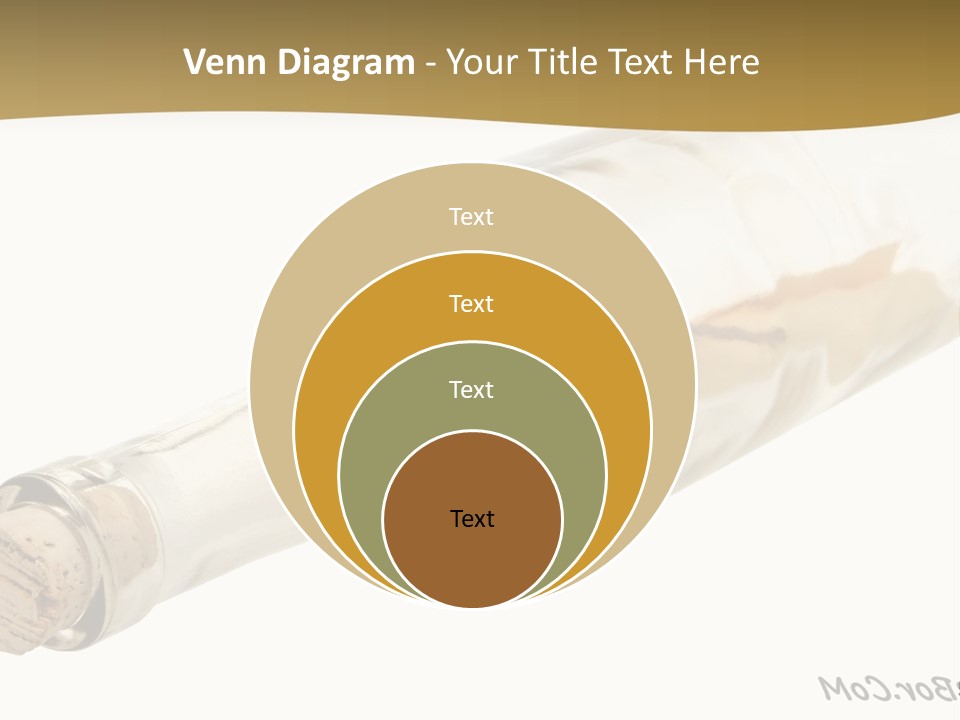 A Message In A Bottle With A Cork In It PowerPoint Template