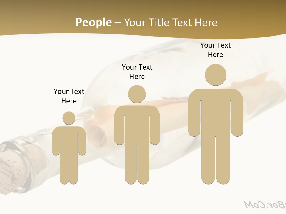 A Message In A Bottle With A Cork In It PowerPoint Template