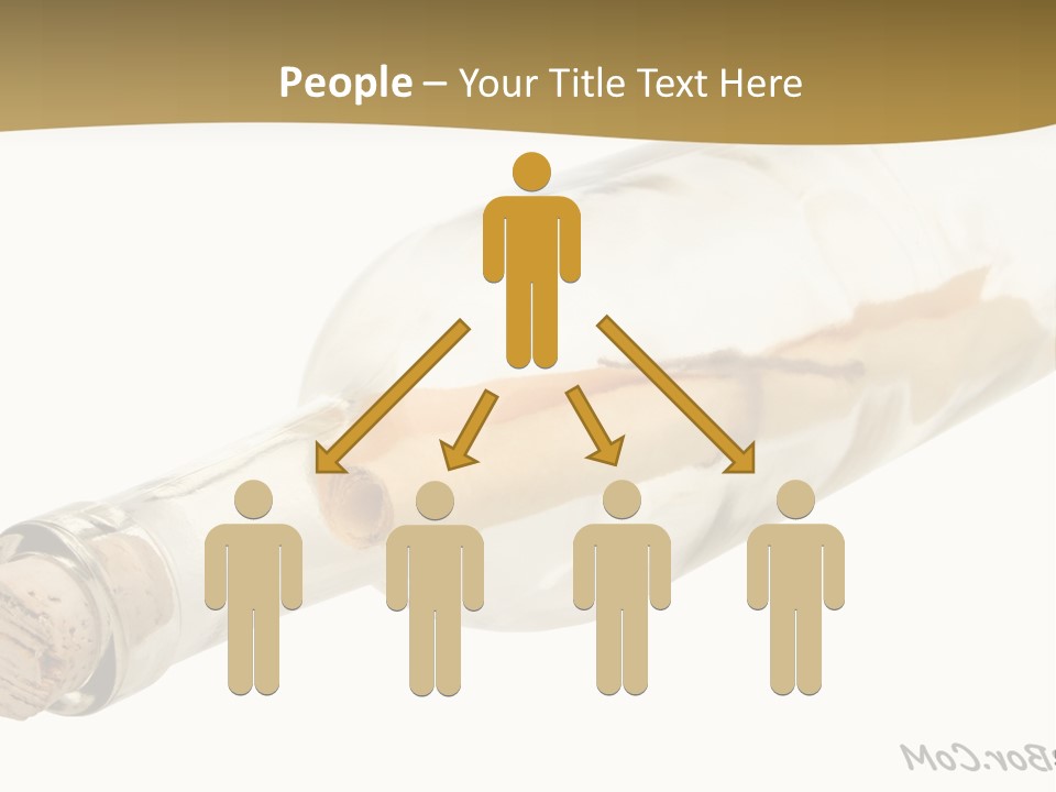 A Message In A Bottle With A Cork In It PowerPoint Template