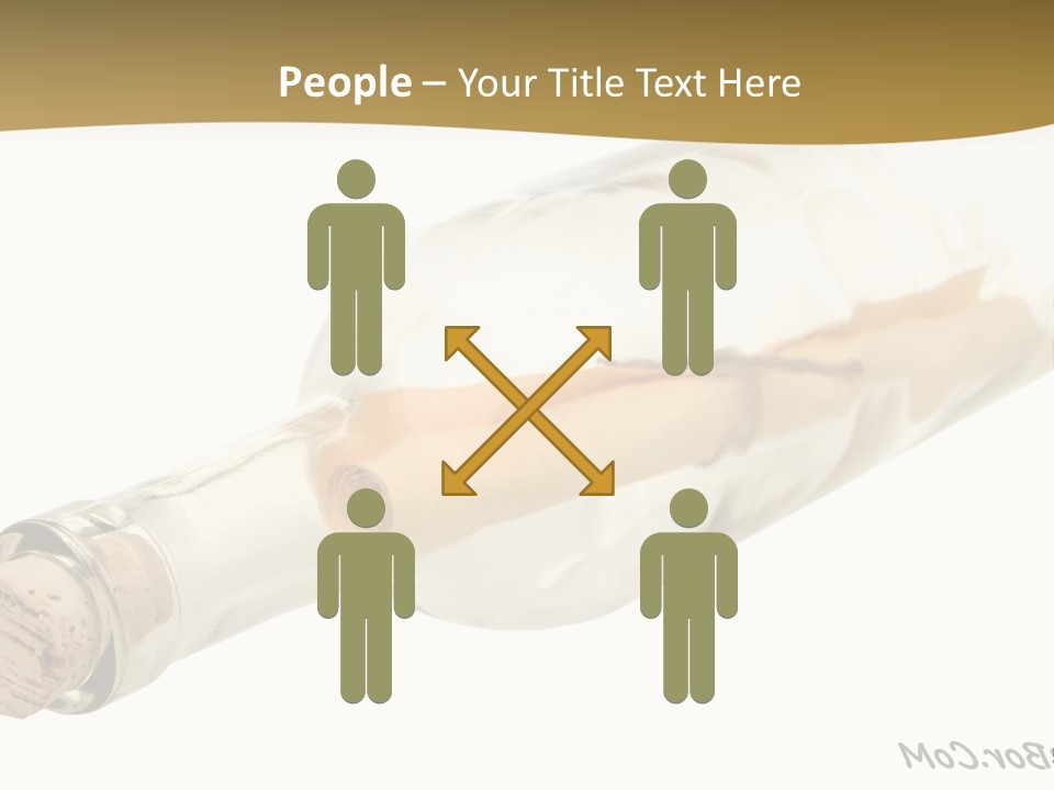 A Message In A Bottle With A Cork In It PowerPoint Template