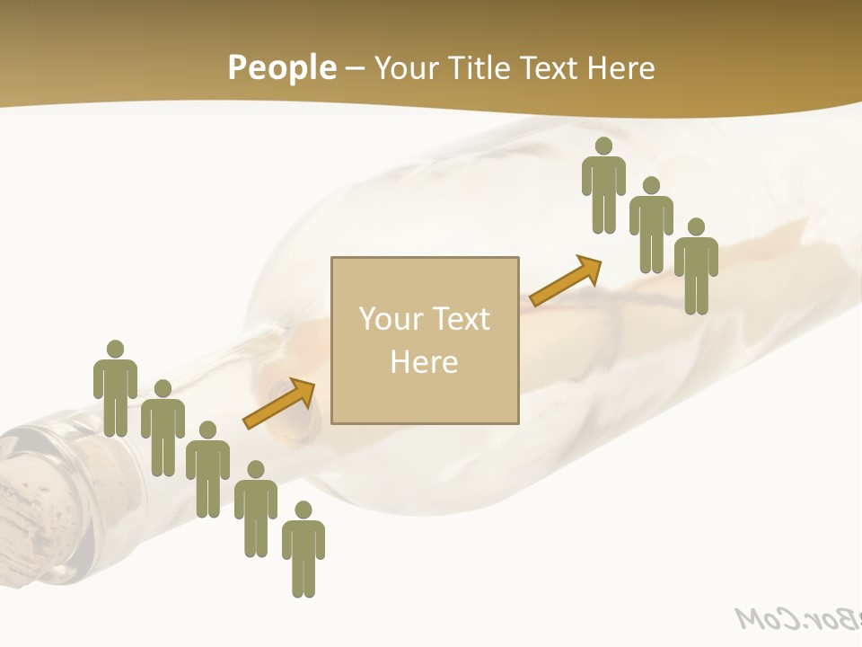 A Message In A Bottle With A Cork In It PowerPoint Template