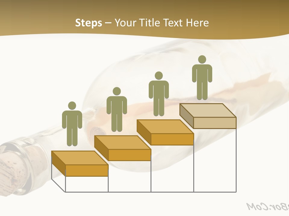 A Message In A Bottle With A Cork In It PowerPoint Template