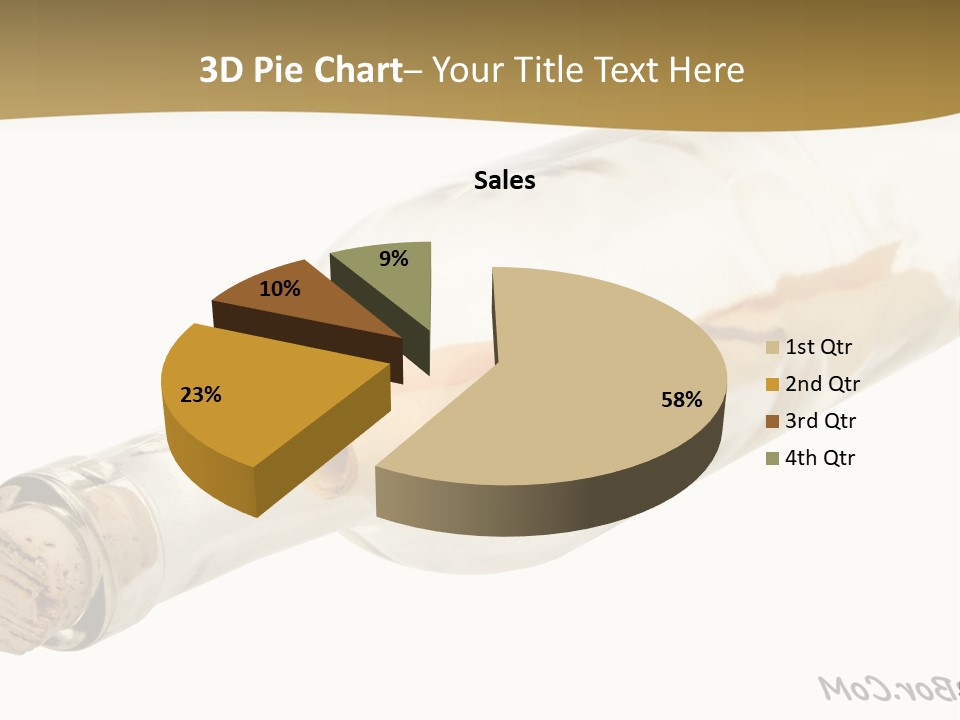 A Message In A Bottle With A Cork In It PowerPoint Template
