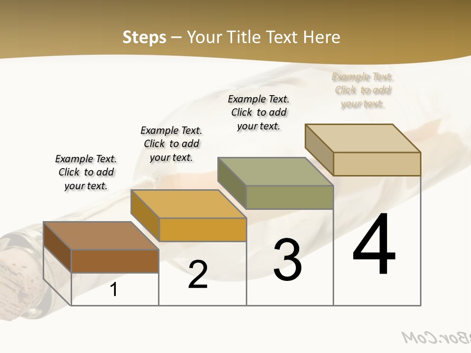 A Message In A Bottle With A Cork In It PowerPoint Template