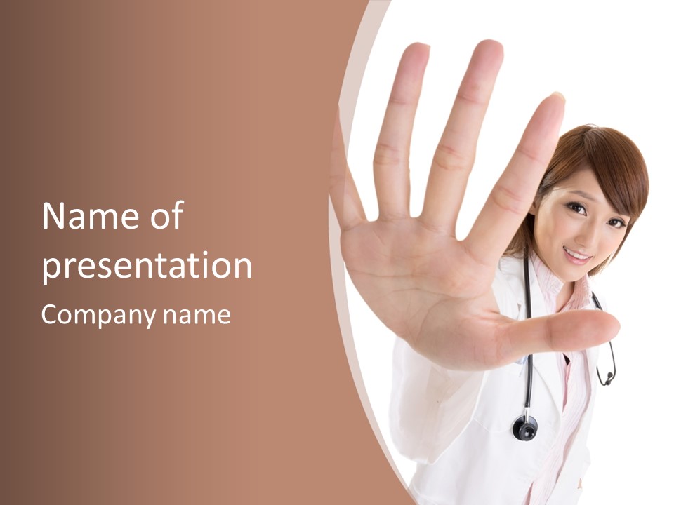 Korean Symbol Clinic PowerPoint Template