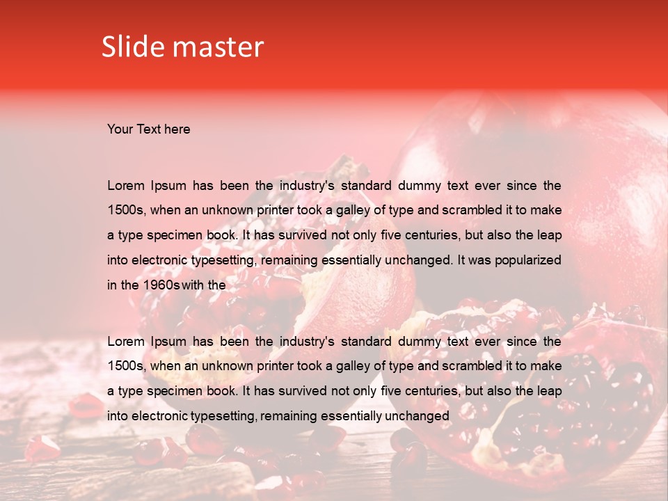 Vegetarian Organic Summer PowerPoint Template