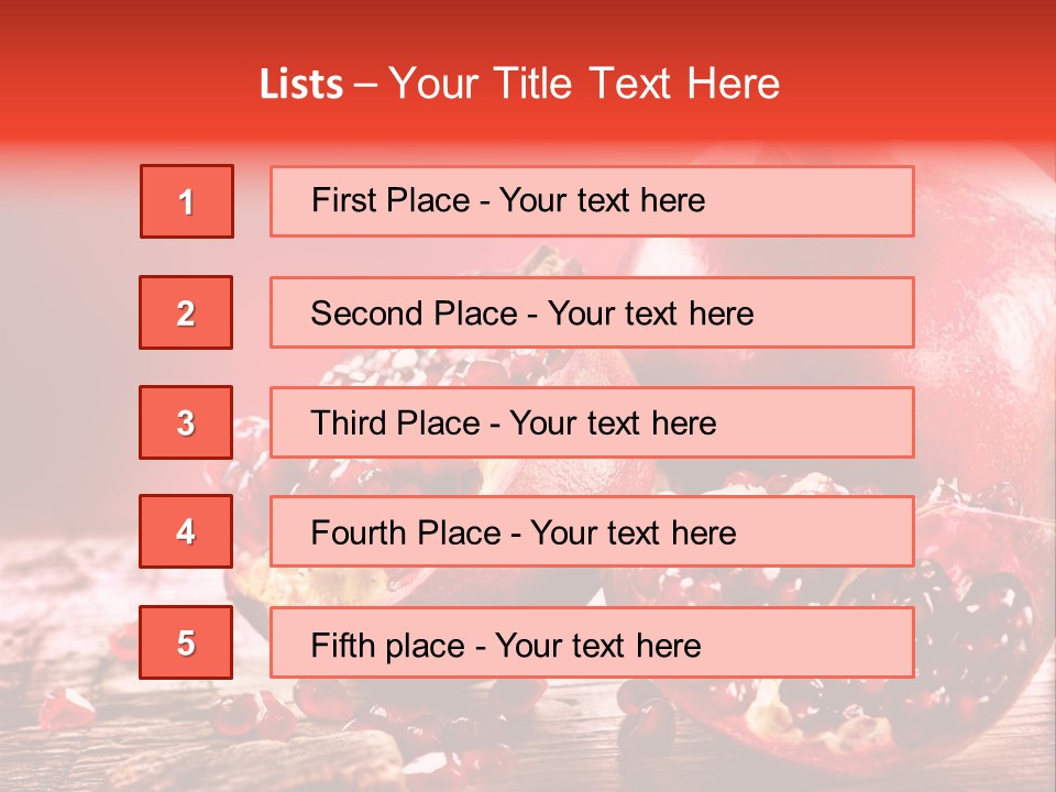 Vegetarian Organic Summer PowerPoint Template