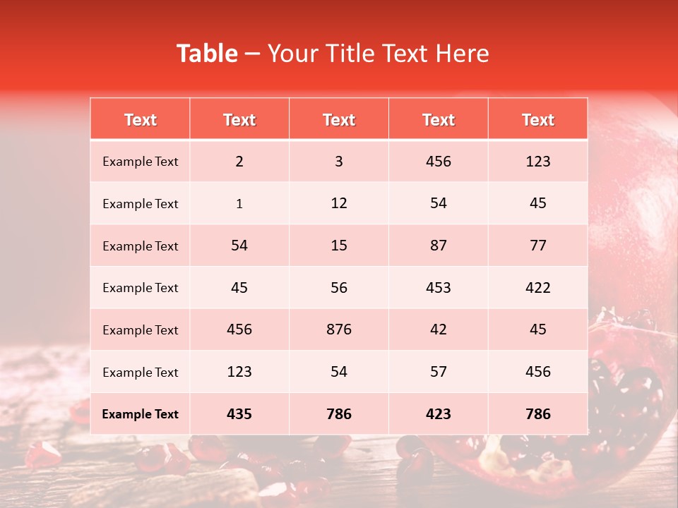 Vegetarian Organic Summer PowerPoint Template