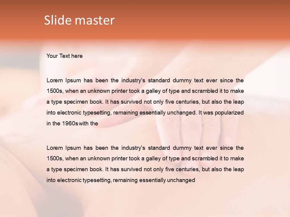 Healthy Lying Luxury PowerPoint Template