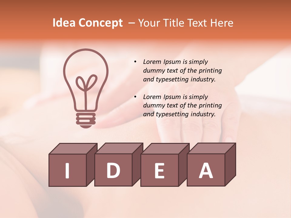 Healthy Lying Luxury PowerPoint Template