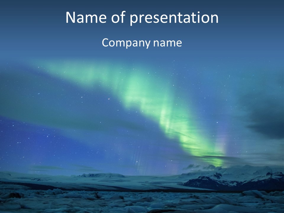 North Pole Borealis Santa PowerPoint Template