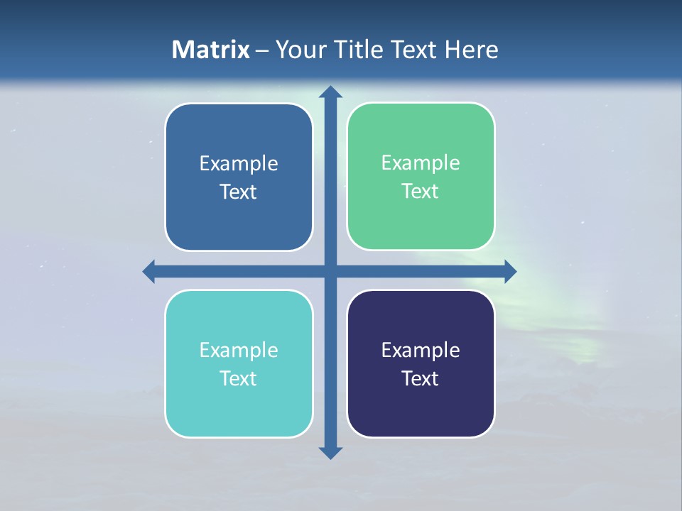 North Pole Borealis Santa PowerPoint Template