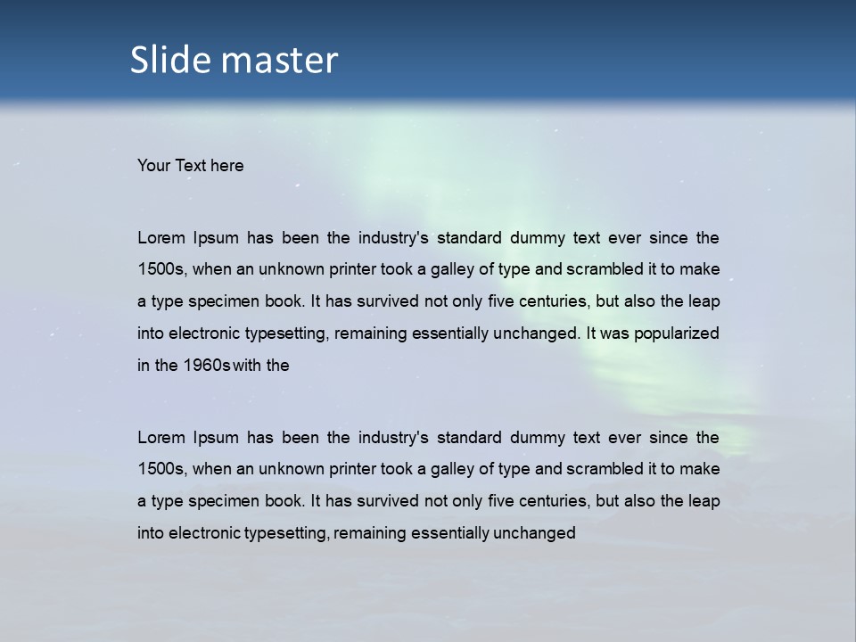 North Pole Borealis Santa PowerPoint Template