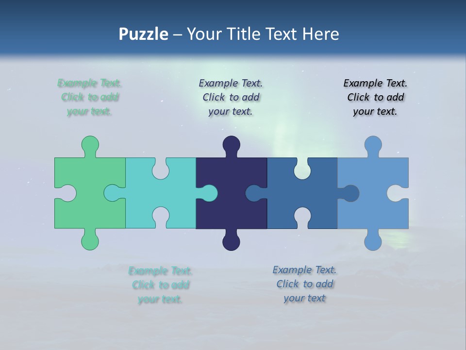 North Pole Borealis Santa PowerPoint Template