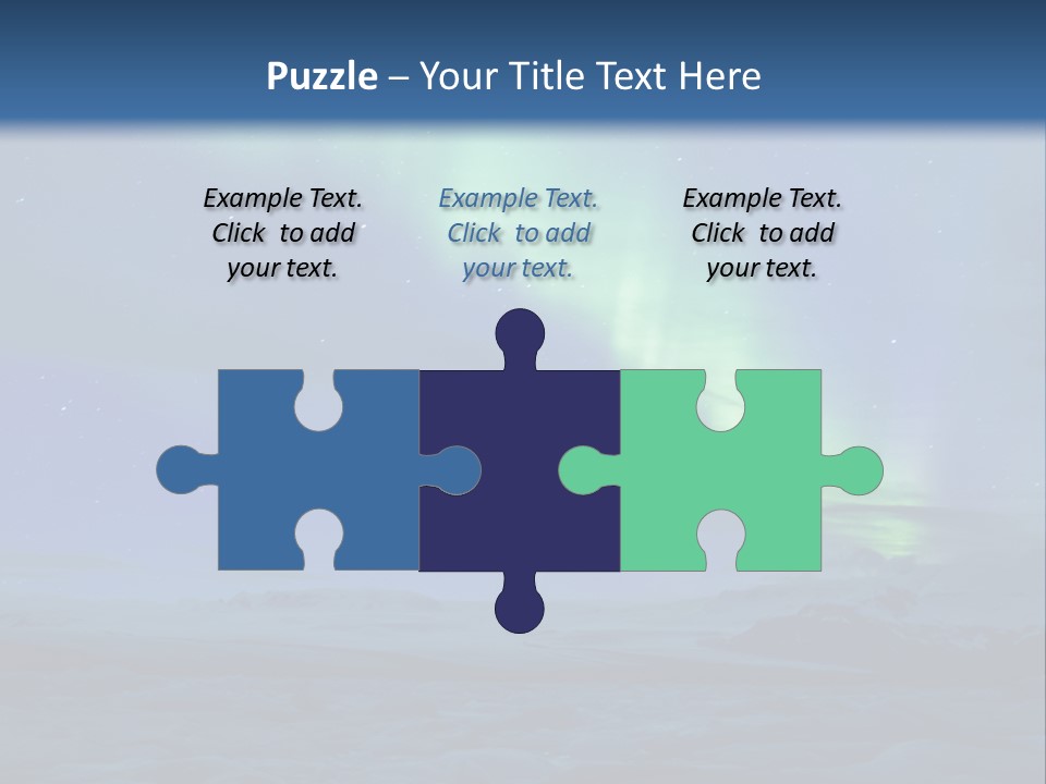 North Pole Borealis Santa PowerPoint Template