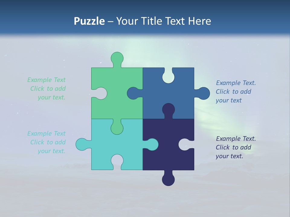 North Pole Borealis Santa PowerPoint Template