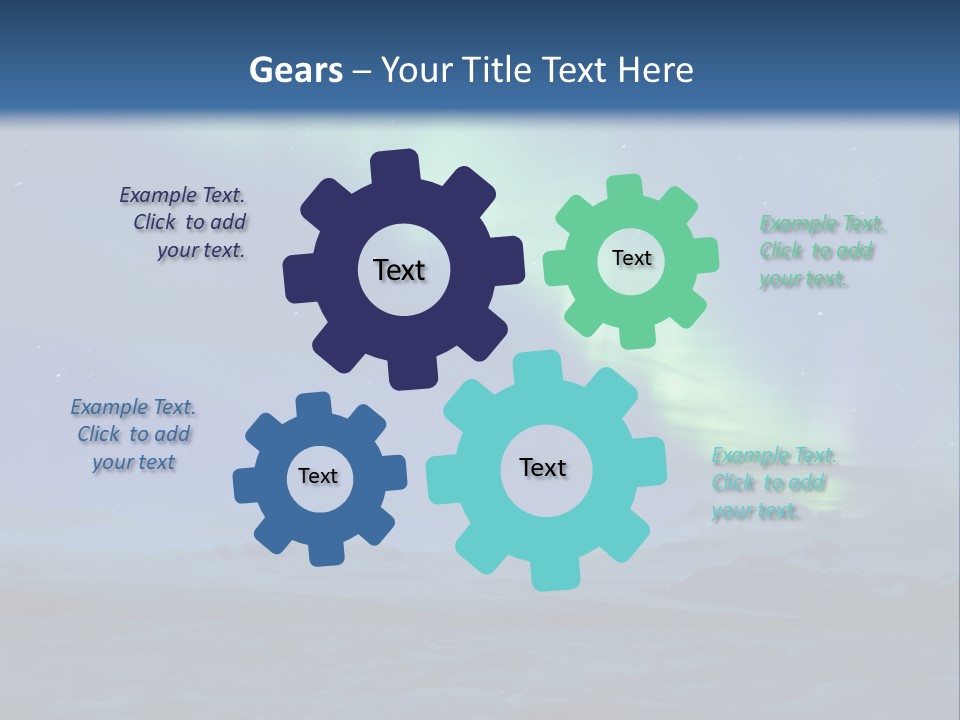 North Pole Borealis Santa PowerPoint Template