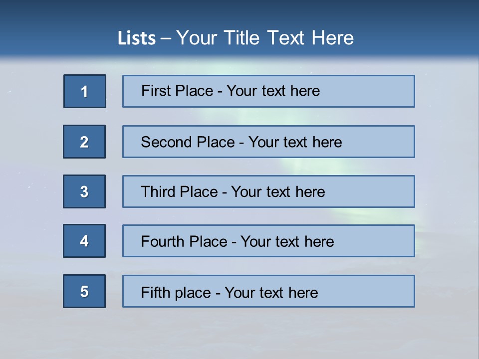 North Pole Borealis Santa PowerPoint Template